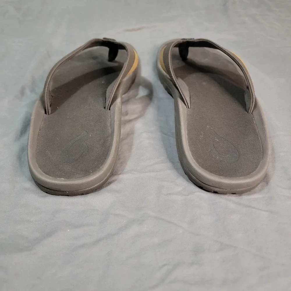 Olukai Ohana Sandals Thong Flip Flop Dark Java Ray Brown Mens Size 13
